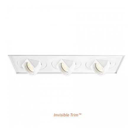 Wac Us Invisible Trim For 3 Light Tesla Led Multiple Spot - Spot 3000K MT-5LD325TL-S30-WT